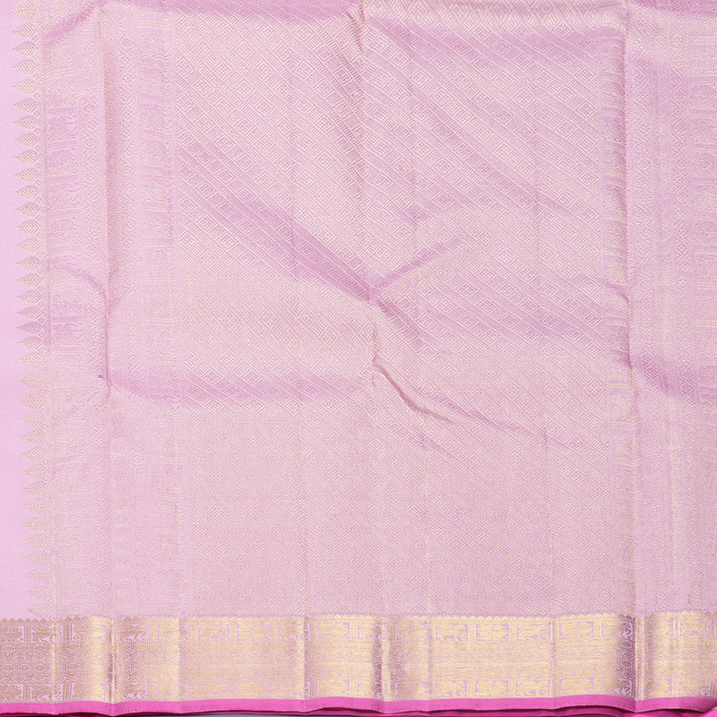 Hayagrivas Handloom Baby Pink Kanjivaram Silk Saree KBF687G1-8