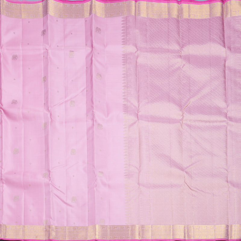 Hayagrivas Handloom Baby Pink Kanjivaram Silk Saree KBF687G1-8
