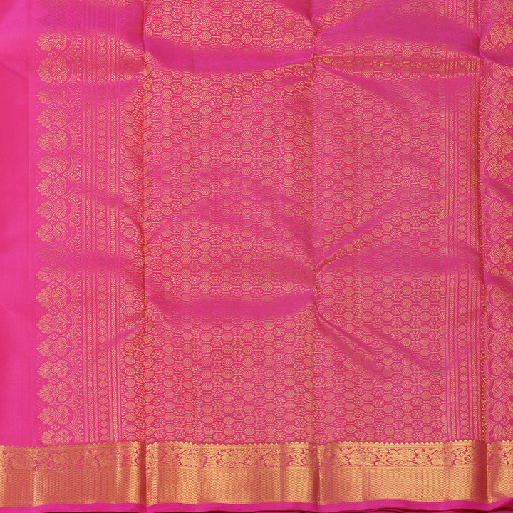 Hayagrivas Handloom Pink Kanjivaram Silk Saree KBF687G2-4