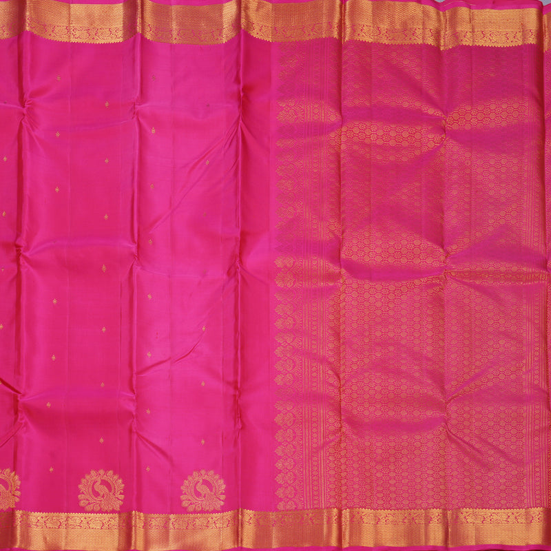 Hayagrivas Handloom Pink Kanjivaram Silk Saree KBF687G2-4