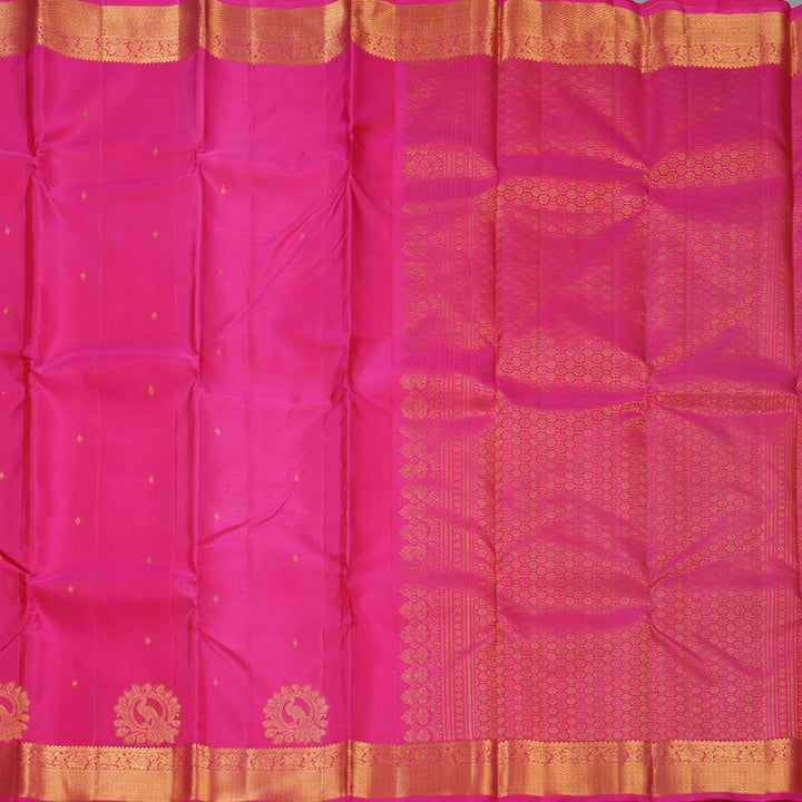 Hayagrivas Handloom Pink Kanjivaram Silk Saree KBF687G2-4