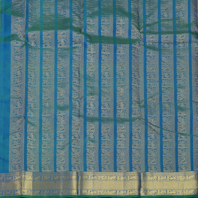 Hayagrivas Handloom Mayilkazhuthu Kanjivaram Silk Saree KBF687G2-5