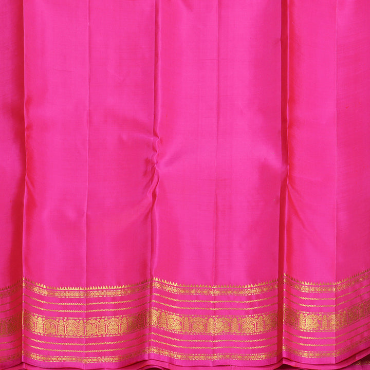 Hayagrivas Handloom Rani Pink Kanjivaram Silk Saree KBF687G2-6