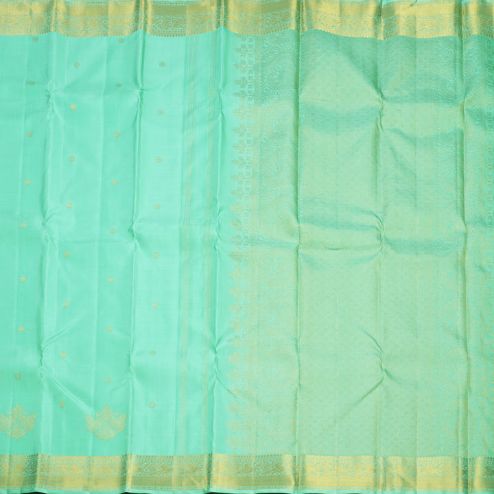 Hayagrivas Handloom Pastel Green Kanjivaram Silk Saree KBF687G2-7