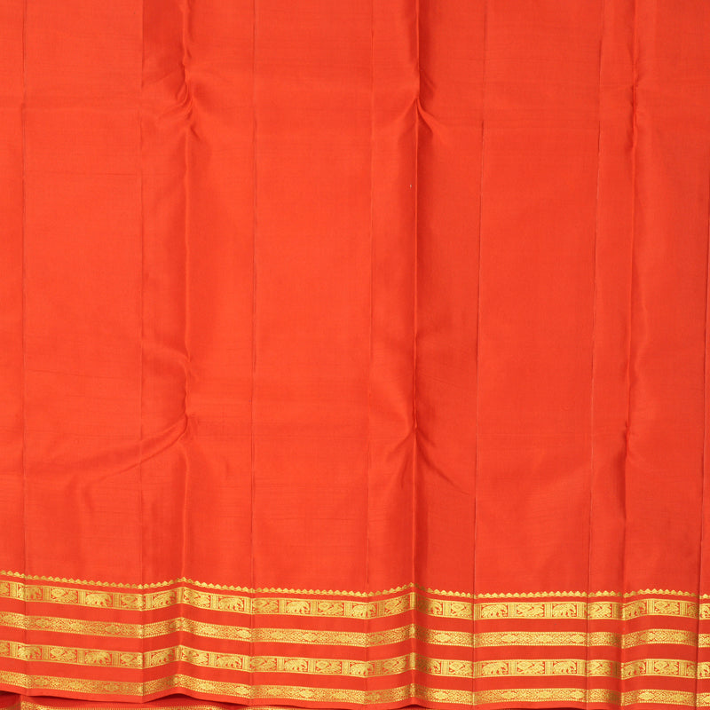 Hayagrivas Handloom Red Kanjivaram Silk Saree KBF687G3-1