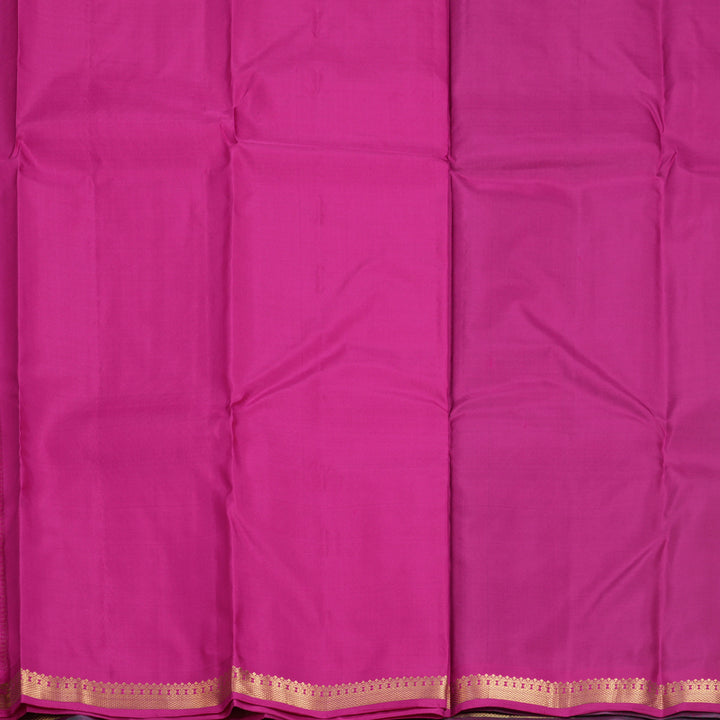 Hayagrivas Handloom Green Kanjivaram Silk Saree with Purple Border KBF688G1-3
