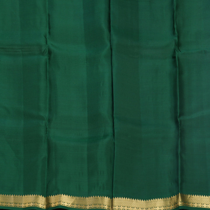 Hayagrivas Handloom Manthalir Kanjivaram Silk Saree with Bottle Green Border KBF688G1-9