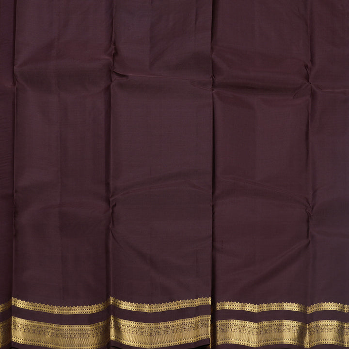 Hayagrivas Handloom Red Kanjivaram Silk Saree with Maroon Border KBF688G2-12