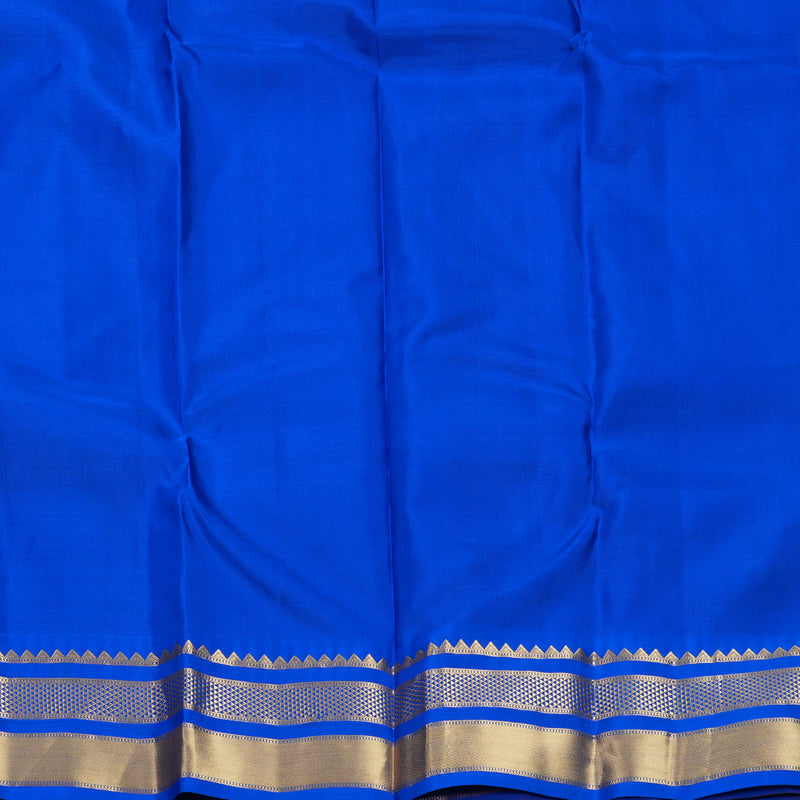 Hayagrivas Handloom Orangish-Pink Kanjivaram Silk Saree with Purple Border KBF688G2-17