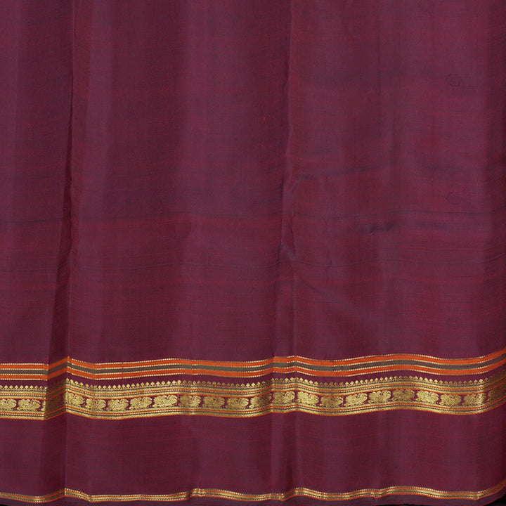 Hayagrivas Handloom Wine Maroon Kanjivaram Silk Saree KBF689G4-1