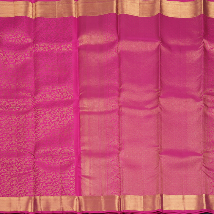 Hayagrivas Handloom Rani Pink Kanjivaram Silk Saree KBF690G10-1