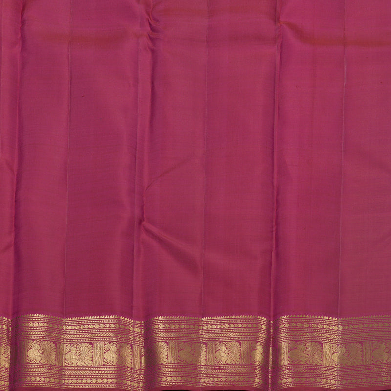 Hayagrivas Handloom Dark Pink Kanjivaram Silk Saree KBF690G2-2