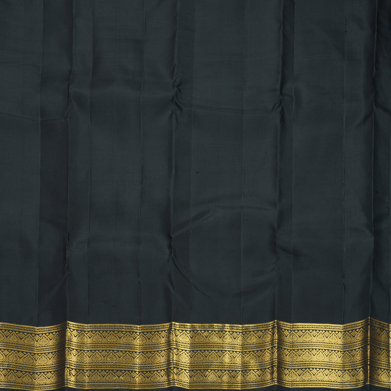 Hayagrivas Handloom Vadamalli Purple Kanjivaram Silk Saree with Black Border KBF690G2-3