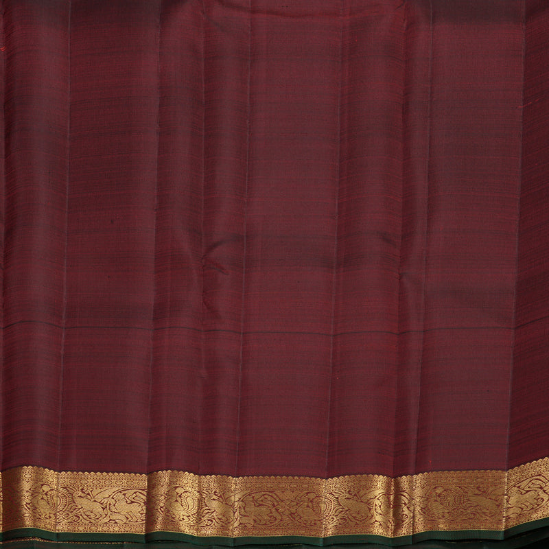 Hayagrivas Handloom Deep Maroon Kanjivaram Silk Saree KBF690G3-1