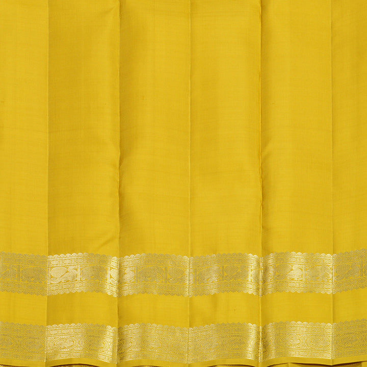Hayagrivas Handloom Sampanga Yellow Kanjivaram Silk Saree KBF690G4-1