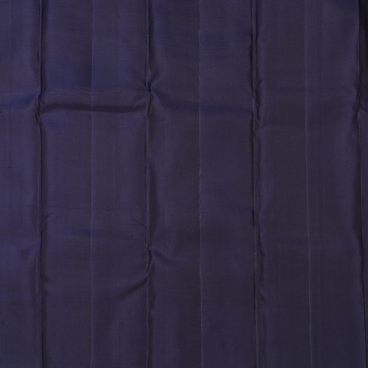 Hayagrivas Handloom Wine Maroon Kanjivaram Silk Saree with Navy Blue Border KBF690G5-1