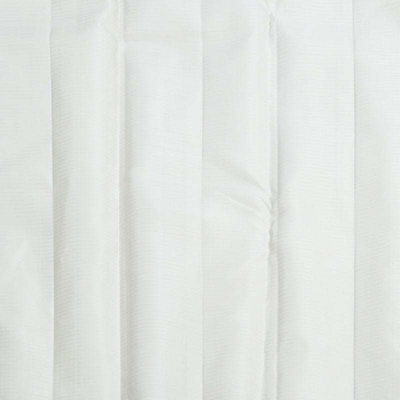 Hayagrivas Handloom Milk-White Kanjivaram Silk Saree KBF690G6-1