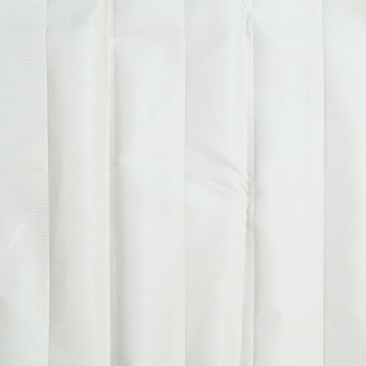 Hayagrivas Handloom Milk-White Kanjivaram Silk Saree KBF690G6-1