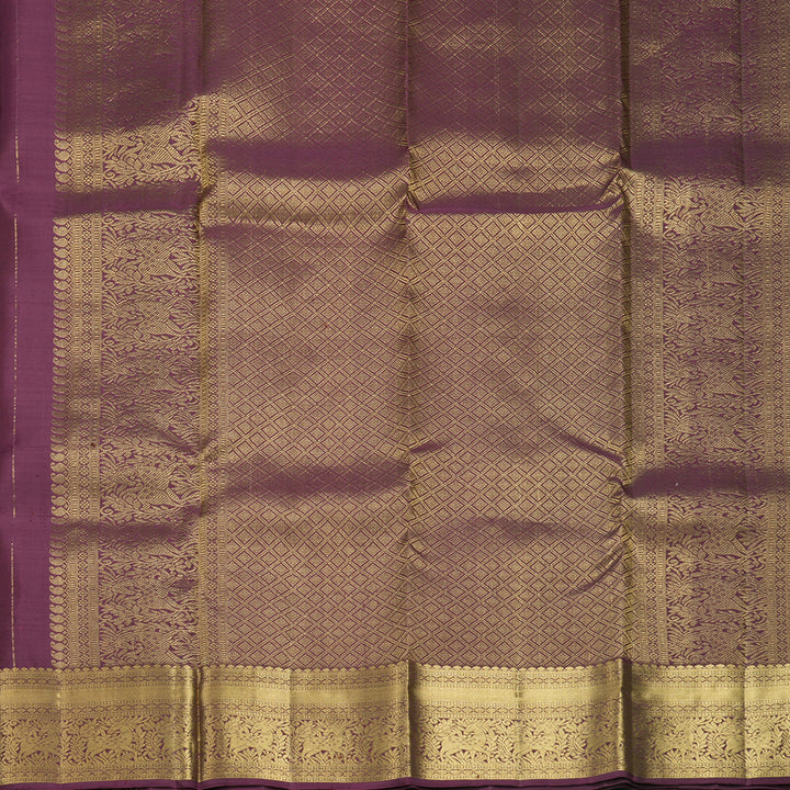 Hayagrivas Handloom Burgundy Kanjivaram Silk Saree KBF690G7-3