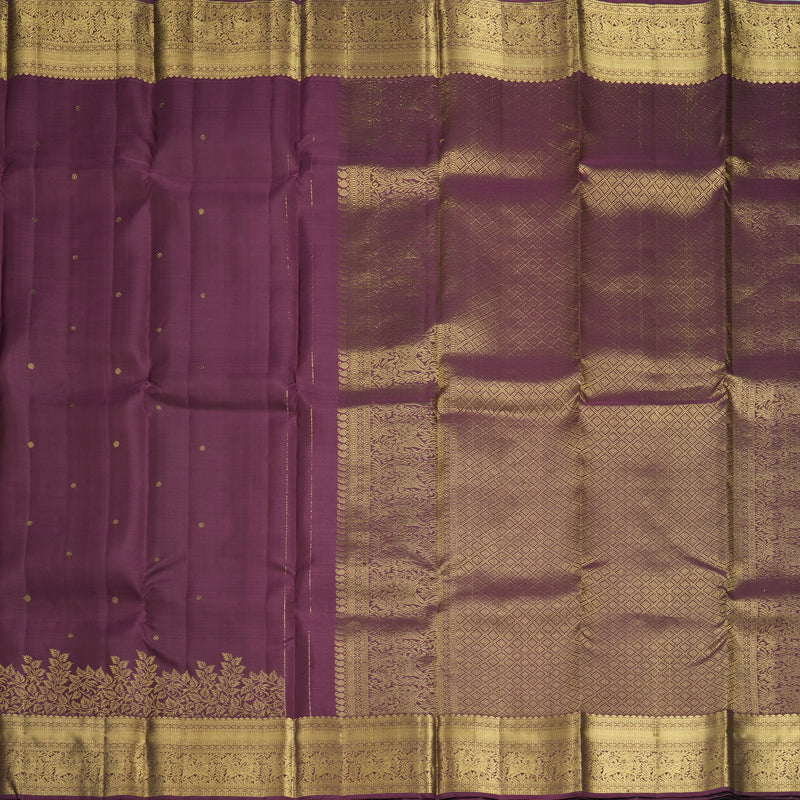 Hayagrivas Handloom Burgundy Kanjivaram Silk Saree KBF690G7-3