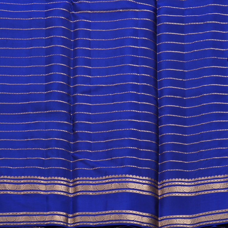 Hayagrivas Handloom Magenta Kanjivaram Silk Saree with Royal Blue Border KBF695G10-3