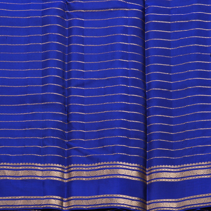 Hayagrivas Handloom Magenta Kanjivaram Silk Saree with Royal Blue Border KBF695G10-3
