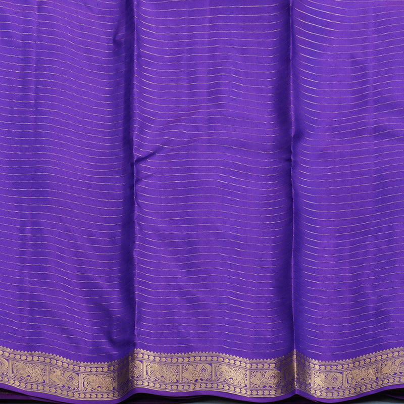 Hayagrivas Handloom Mayilkazhuthu Kanjivaram Silk Saree with Purple Border KBF695G4-10