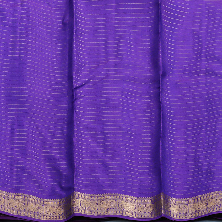 Hayagrivas Handloom Mayilkazhuthu Kanjivaram Silk Saree with Purple Border KBF695G4-10