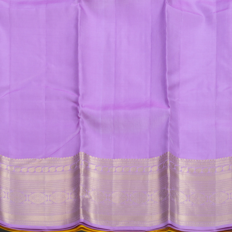 Hayagrivas Handloom Yellow Kanjivaram Silk Saree KBF695G5-6