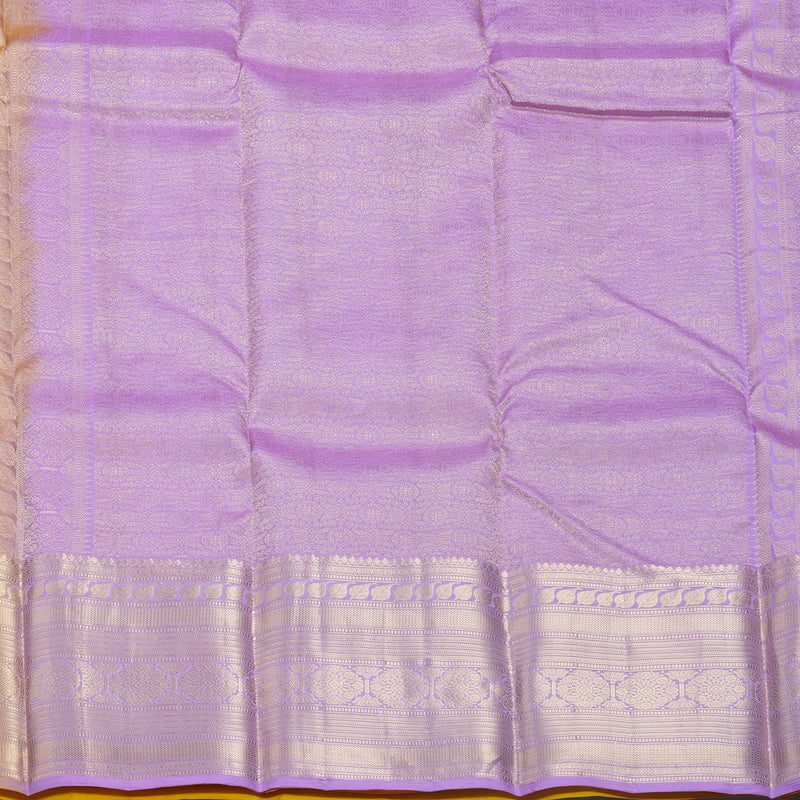 Hayagrivas Handloom Yellow Kanjivaram Silk Saree KBF695G5-6