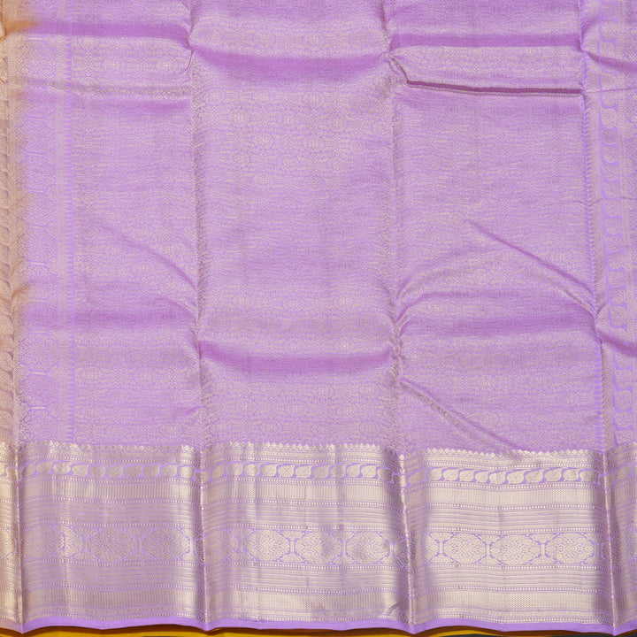 Hayagrivas Handloom Yellow Kanjivaram Silk Saree KBF695G5-6