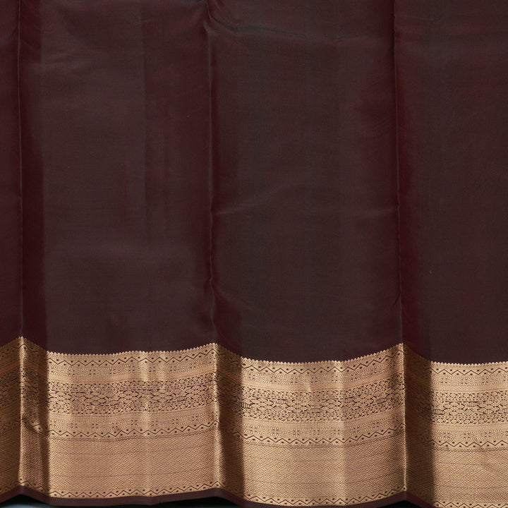 Hayagrivas Handloom Coffee Brown Kanjivaram Silk Saree KBF695G6-3