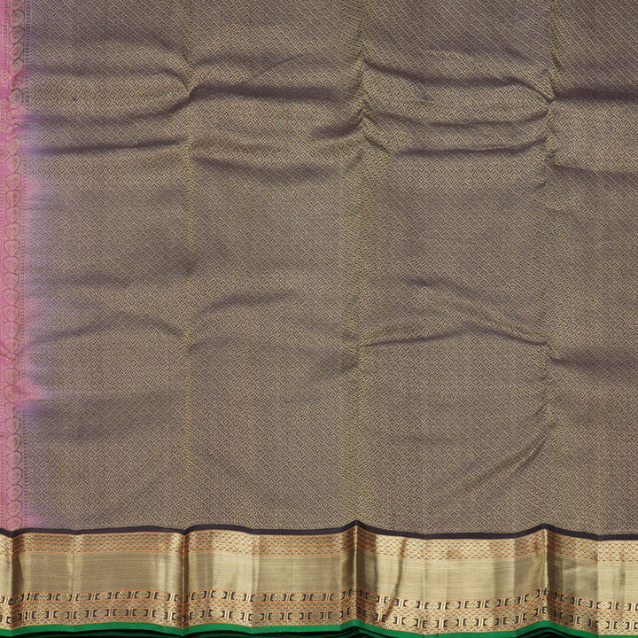 Hayagrivas Handloom Dual Tone (Teal &amp; Pink) Kanjivaram Silk Saree KBF695G7-10