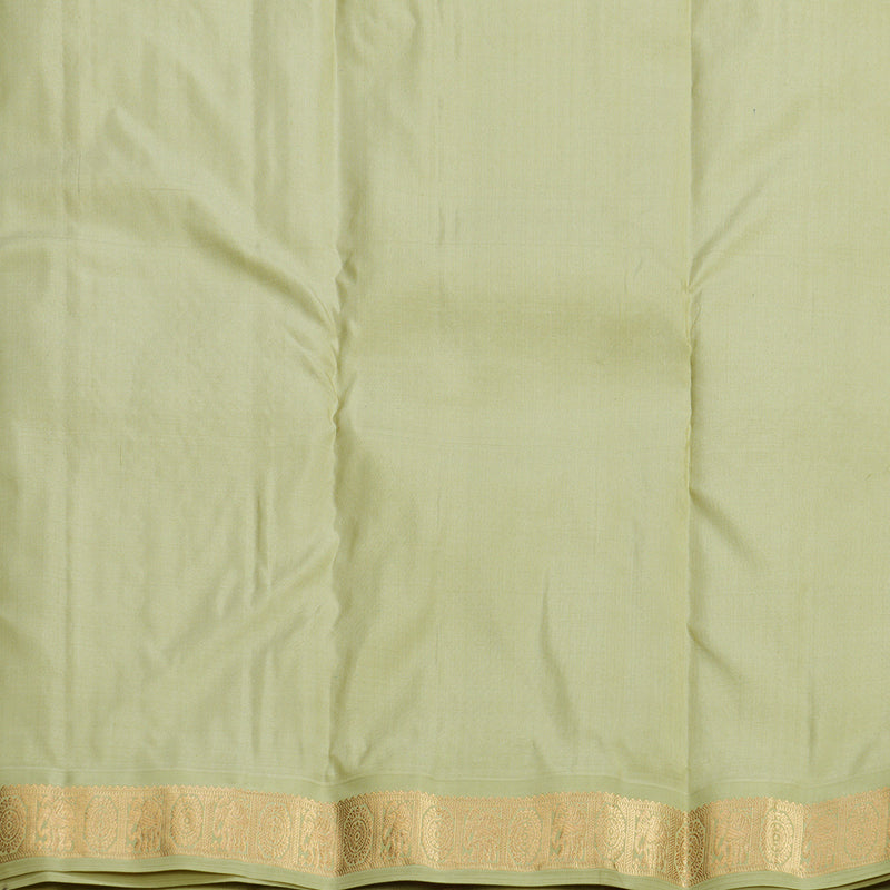 Hayagrivas Handloom Wine Maroon Kanjivaram Silk Saree with Pista Green Border KBF695G9-4