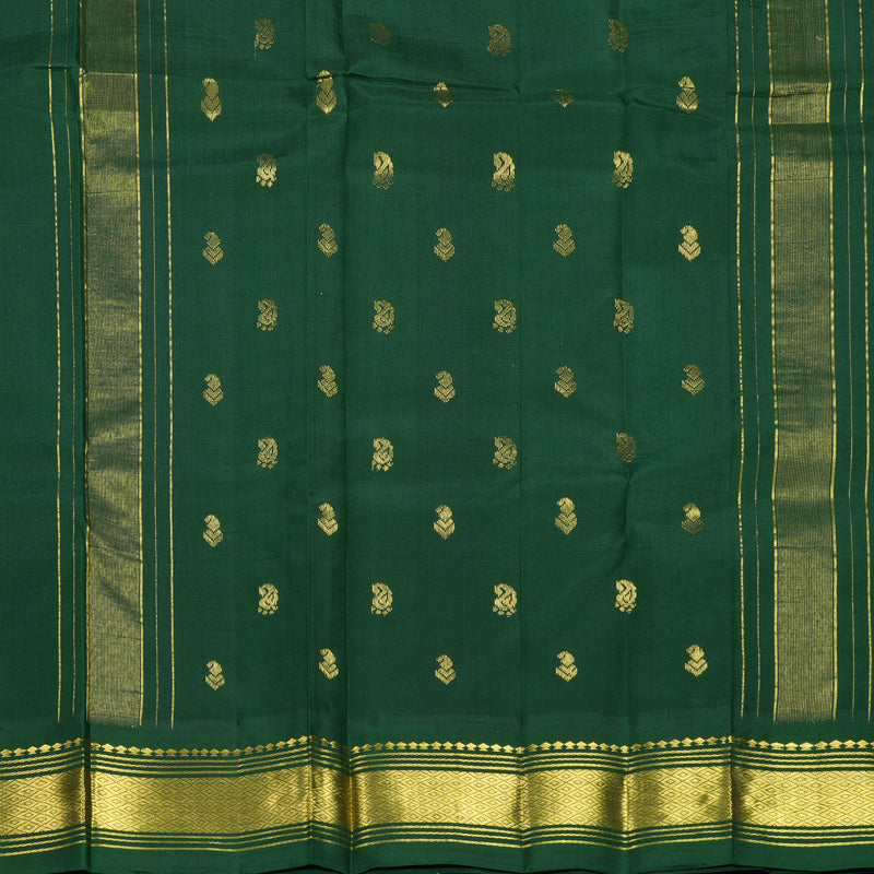 Hayagrivas Grey Pure One-sided border Kanjivaram Silk Saree KBF696G1-46