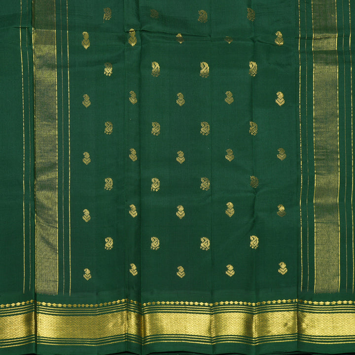Hayagrivas Grey Pure One-sided border Kanjivaram Silk Saree KBF696G1-46