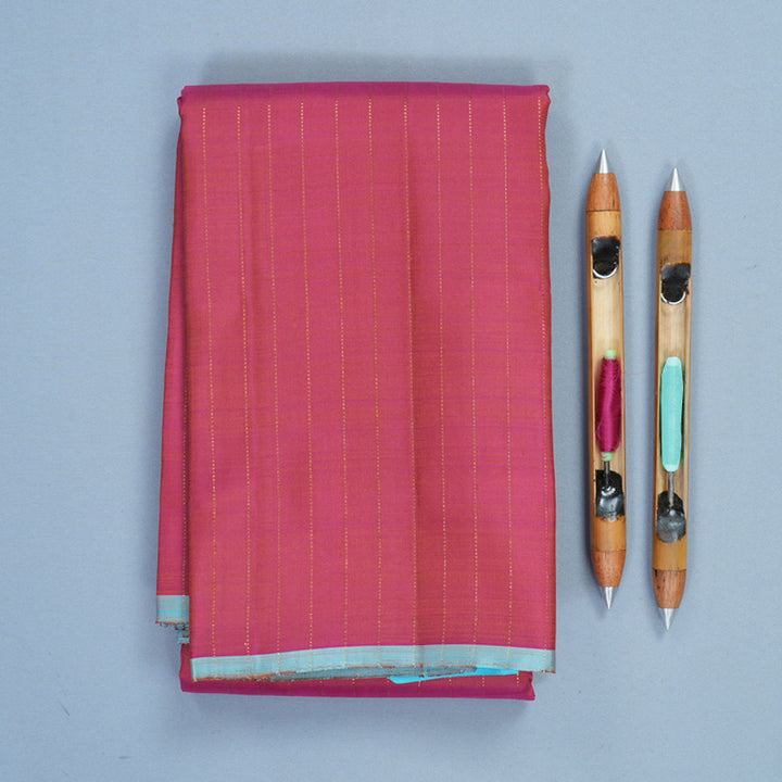 Hayagrivas Handloom Rust Pink Kanjivaram Silk Saree KBF697G3-1