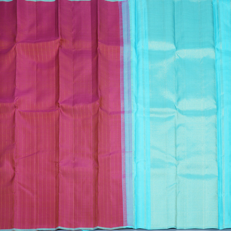 Hayagrivas Handloom Rust Pink Kanjivaram Silk Saree KBF697G3-1