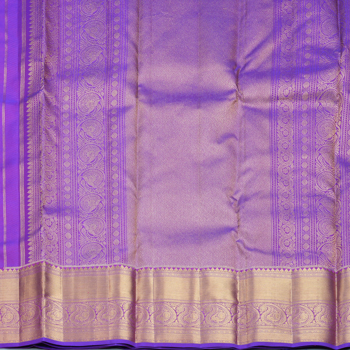 Hayagrivas Handloom Purple Kanjivaram Silk Saree KBF699G1-1