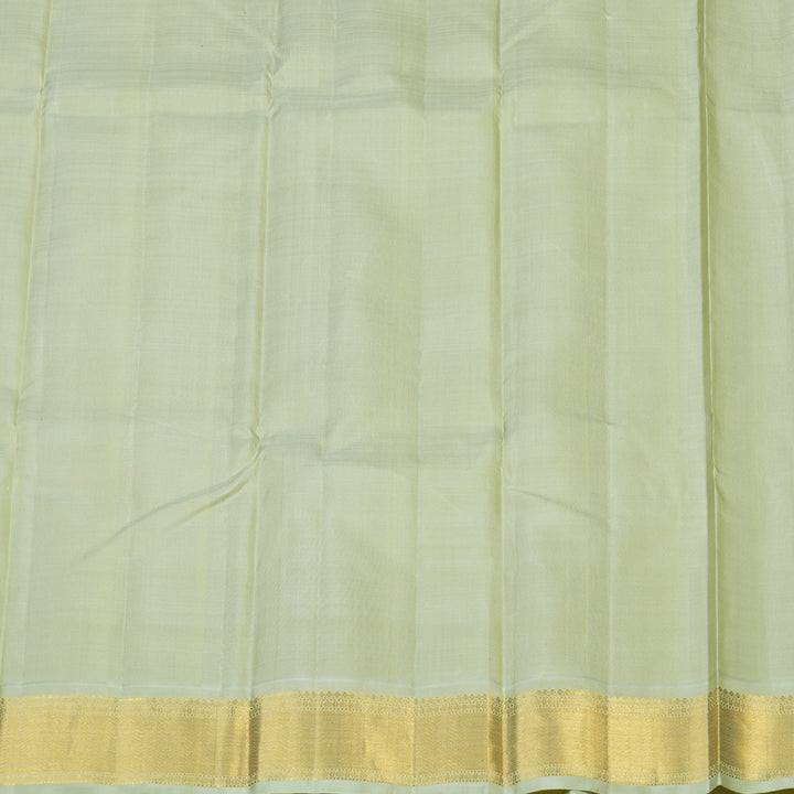 Hayagrivas Handloom Purple Kanjivaram Silk Saree with Powder Green Border KBF69D6-1