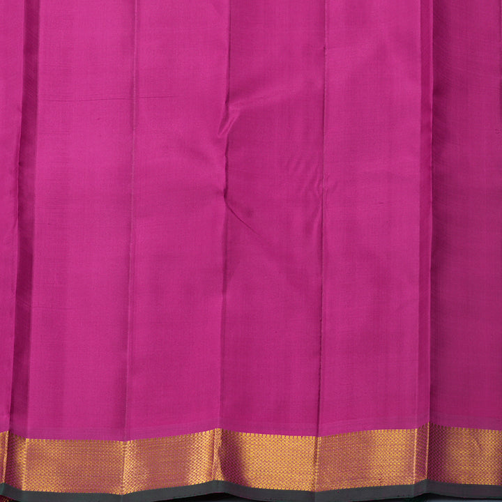 Hayagrivas Handloom Purple Kanjivaram Silk Saree with Rani Pink Border KBF700G1-2