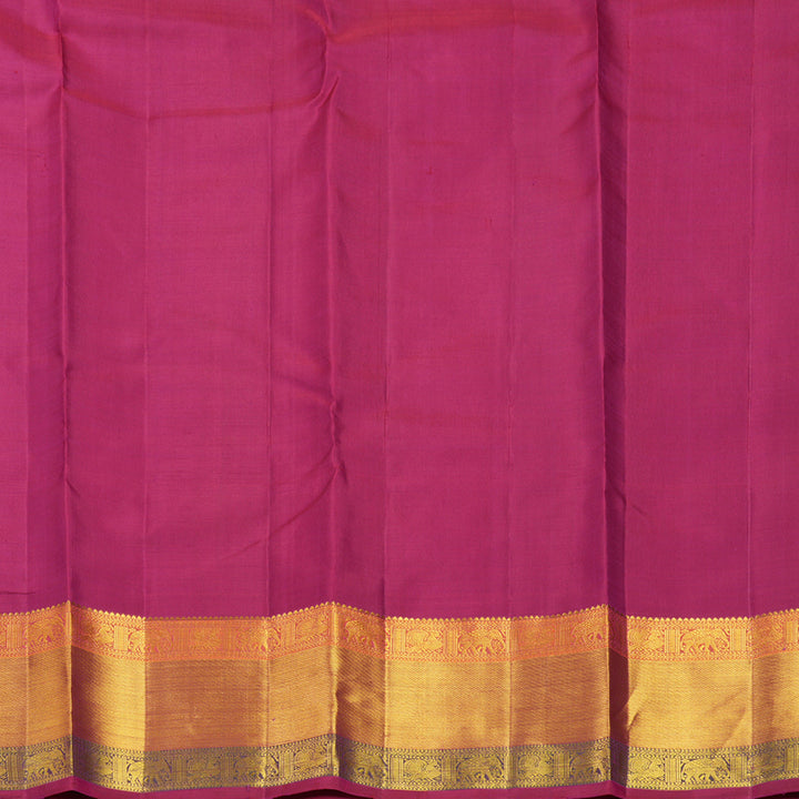 Hayagrivas Handloom Magenta Kanjivaram Silk Saree KBF700G2-2