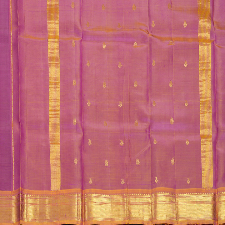 Hayagrivas Purple Pure One-sided border Kanjivaram Silk Saree KBF703G1-12