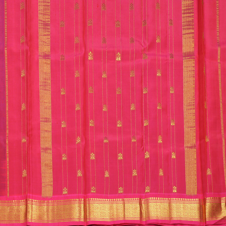 Hayagrivas Rusty Pink Pure One-sided border Kanjivaram Silk Saree KBF703G1-23