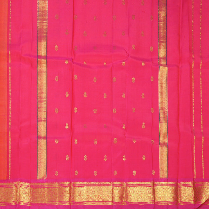 Hayagrivas Mango Yellow Pure One-sided border Kanjivaram Silk Saree KBF703G1-28