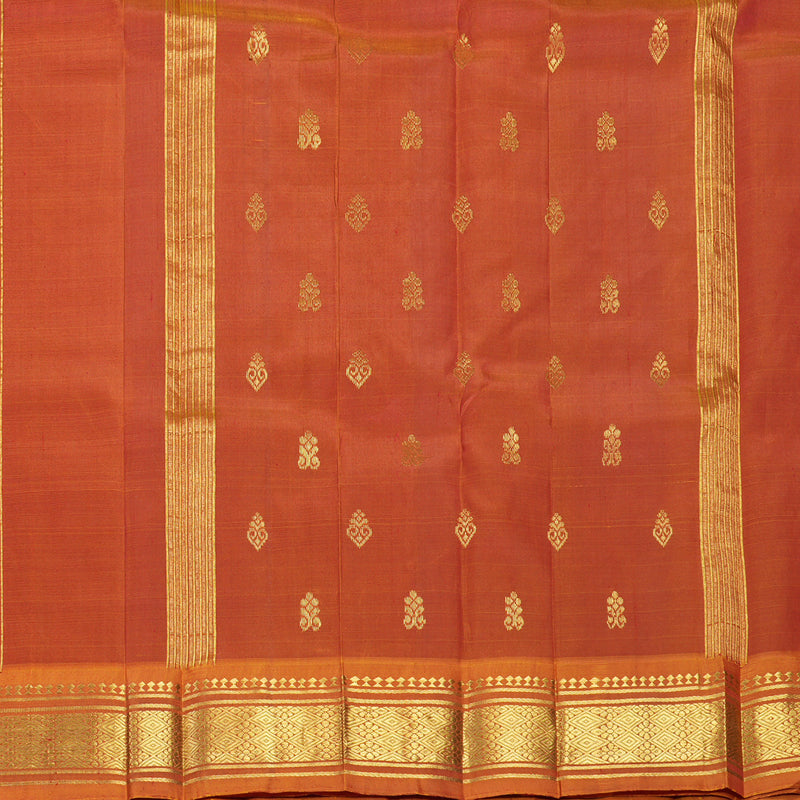 Hayagrivas Maroon Pure One-sided border Kanjivaram Silk Saree KBF703G1-29