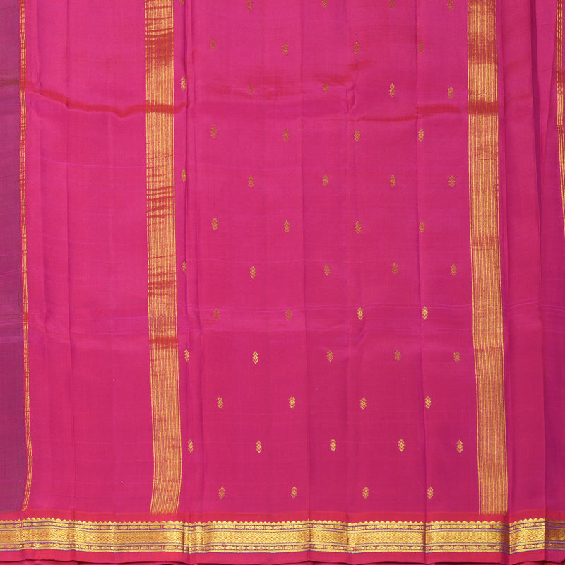 Hayagrivas Handloom Purple Kanjivaram Silk Saree with Pink Border KBF703G2-3