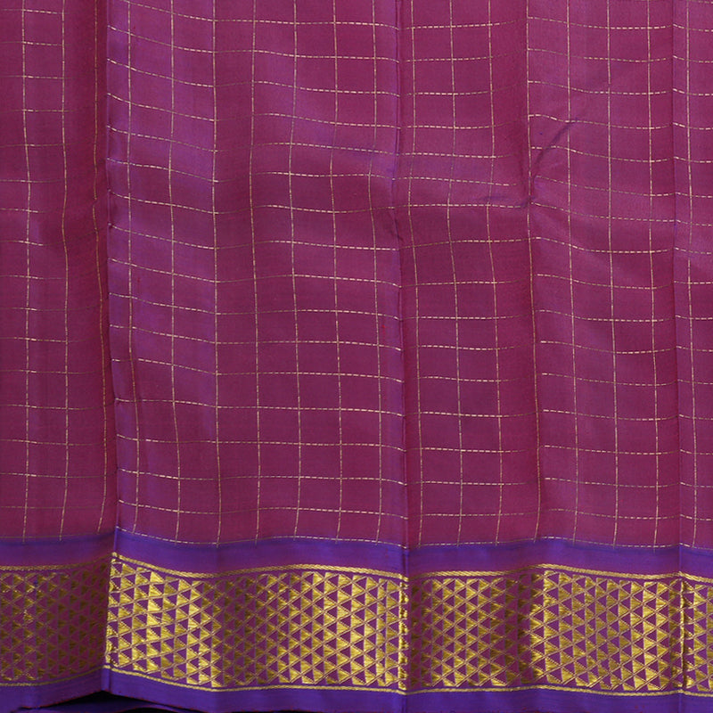 Hayagrivas Handloom Wine Purple Kanjivaram Silk Saree KBF703G4-2
