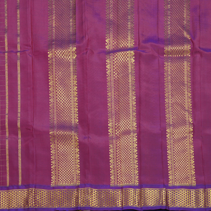 Hayagrivas Handloom Wine Purple Kanjivaram Silk Saree KBF703G4-2