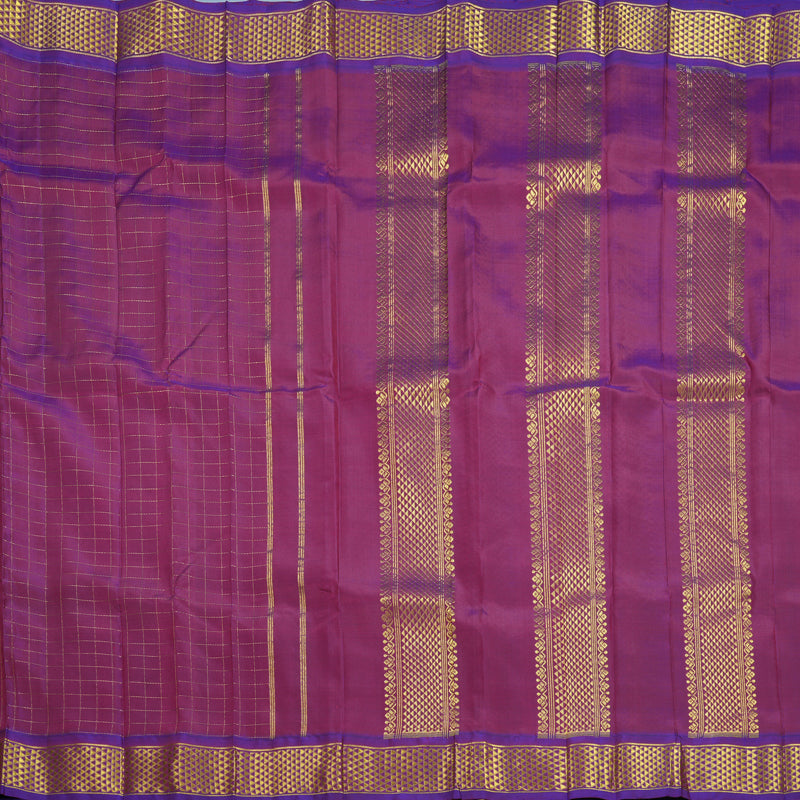 Hayagrivas Handloom Wine Purple Kanjivaram Silk Saree KBF703G4-2